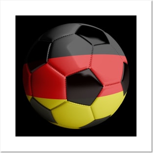 Germany Soccer Ball Posters and Art